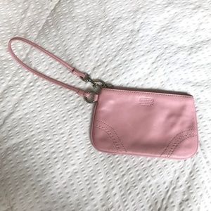Leather Coach Wristlet